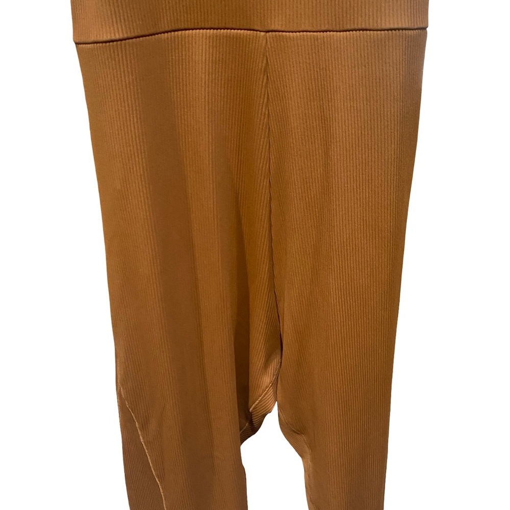 Women's spaghetti straps Brown Jumpsuit - Picture 3 of 5